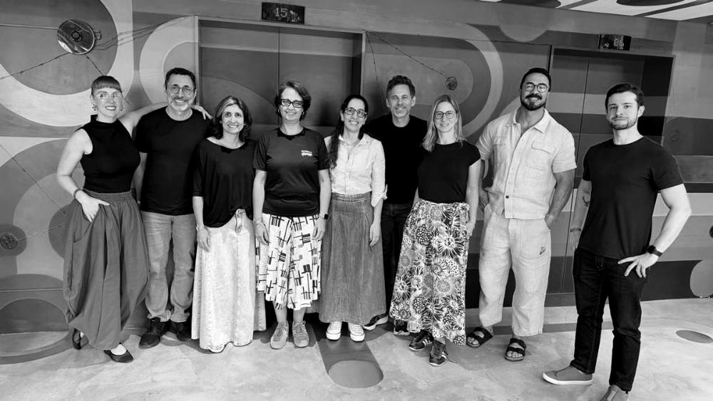 A turma no segundo dia, no Learning Village